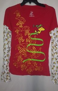 Peanuts S Red Yellow Christmas Top